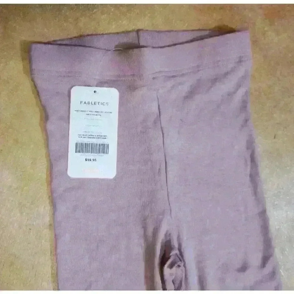 Fabletics Restoreknit High-waisted leggings Small 6 trail dust rose pink New - Picture 3 of 9